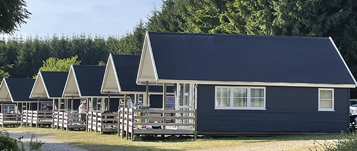 Udlejningshytter og camping nær Vejle, Billund og Jelling